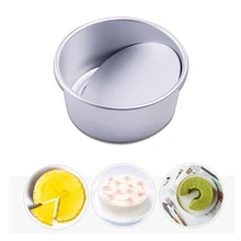 

Anodized Aluminum Round Cheesecake Pan Chiffon Cake Mold Baking Mould with Removable Bottom