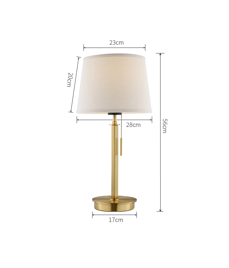 Bedroom LED table lamp bedside lamp simple modern creative warm wedding celebration American light luxury home small table lamp