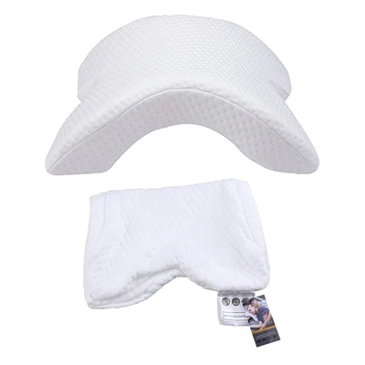 pillow and cover Новая подушка из пены с эффектом памяти, анти-давление, защита рук, шеи, пара подушек, ледяной шелк, изогнутые, медленный отскок, постельные принадлежности, подушки - Цвет: pillow and cover