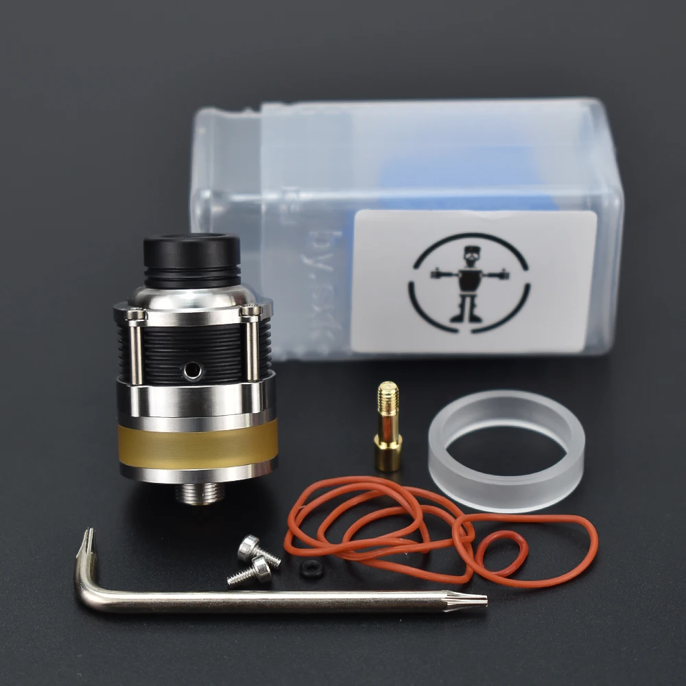 

SXK PyroGeyser Style RDTA Rebuildable Dripping Tank Atomizer BF Pin 316 Stainless Steel + PEI 22mm Diameter