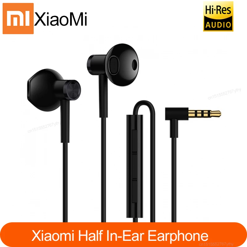 Earphone Redmi Original Xiaomi Half-In-Ear for Mi-A1 Wire-Control Dual-Units Newest 5-Plus