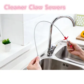 

Multifunctional Cleaning Claw Sewers Clip Home Kitchen Toilet Cleaning Tools Dredging Tool Sink Sewer Hair Cleaner Claw Sewers