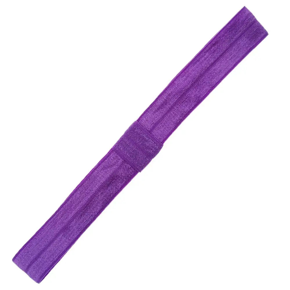 purple 5 шт., 19 цветов, 2 см x 18,5 см, эластичная лента, многоцветная, спандекс, лента для повязки на голову, кружевная отделка, пояс, аксессуары для одежды - Цвет: purple