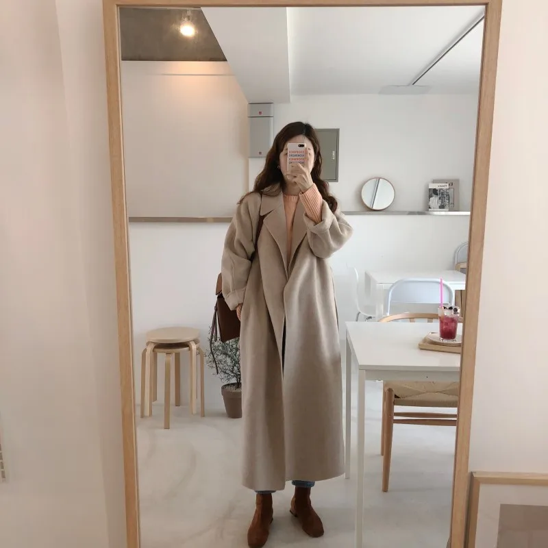 black puffer coat womens Women Winter Long Overcoat Outwear Coat Loose Plus Size Cardigans Long Sleeve Manteau Femme Hiver Elegant white bubble coat