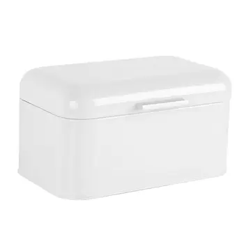 

Solid Color Retro Metal Bread Bin Box Kitchen Storage Container for Snacks Food
