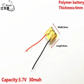 

Good Qulity 3.7V,30mAH,400909 Polymer lithium ion / Li-ion battery for TOY,POWER BANK,GPS,mp3,mp4,cell phone,speaker