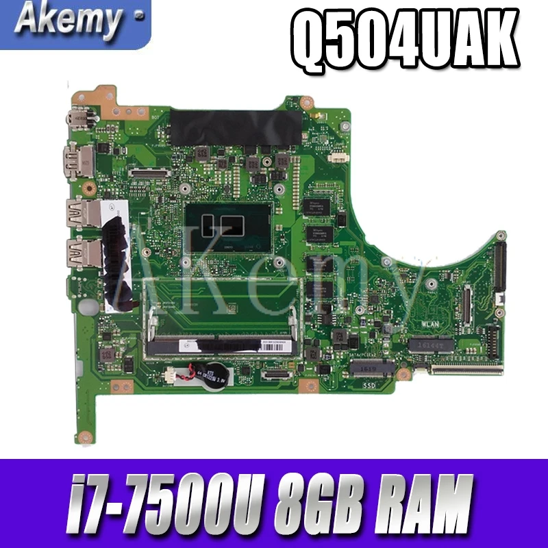 Q504UAK материнская плата для ноутбука ASUS Q504UAK Q504UA Q504U UX560UA UX560UAK материнская плата с i7-7500U 8 Гб оперативной памяти