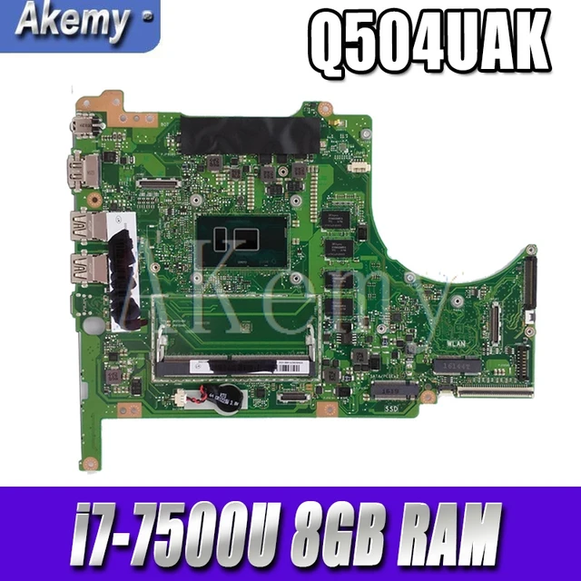 $US $274.39  Q504UAK Laptop Motherboard For ASUS Q504UAK Q504UA Q504U UX560UA UX560UAK Mainboard w/ i7-7500U 8GB