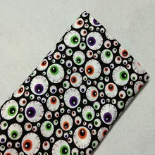 Красивые красочные сглаз напечатанные хлопчатобумажные ткани 50x105 см Ткань пэчворк для платья вечерние украшения дома