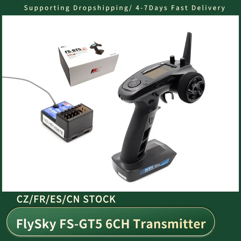 Оригинальный FlySky FS-GT5 2 4G 6CH AFHDS Радиоуправляемый передатчик с ресивером для