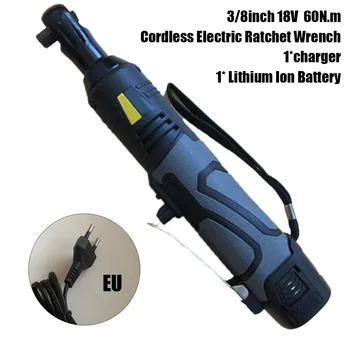 

18V 60N.m 3/8inch Cordless Right Angle Electric Ratchet Wrench Tool W/ Battery Brand New And High Quality