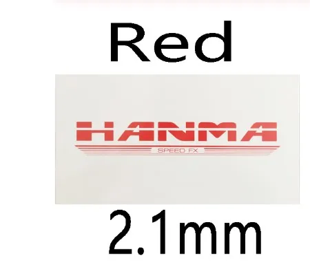 Корейский Hanma speed FX резиновая губка для настольного тенниса/Резина для пинг-понга - Цвет: RED  2.1mm