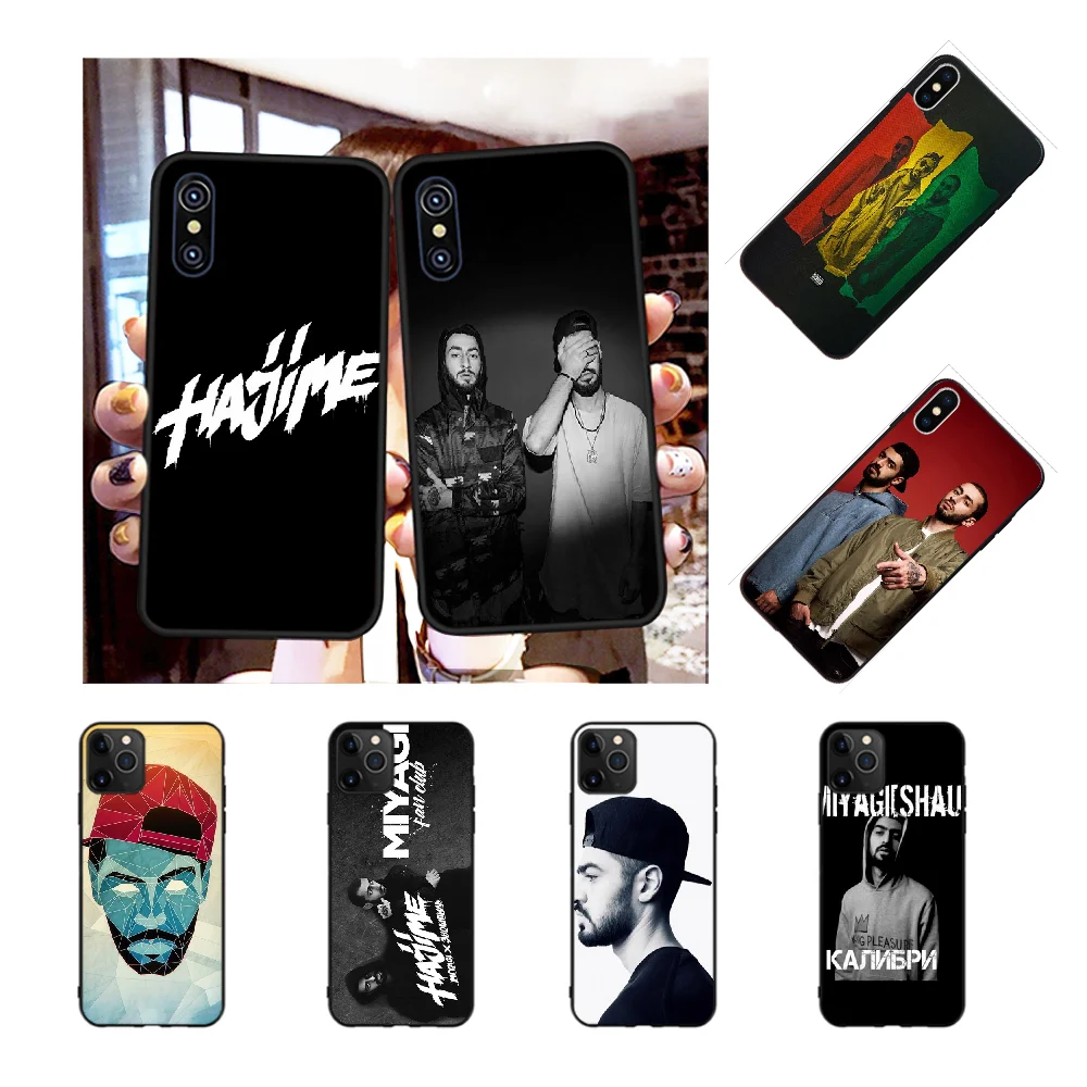 

NBDRUICAI Miyagi & Endshpiel Soft Silicone Black Phone Case for iPhone 11 pro XS MAX 8 7 6 6S Plus X 5S SE XR case
