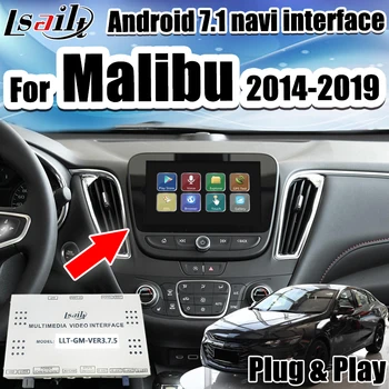 

Android 7.1 Car audio video interface GPS Navigation Box for Chevrolet Malibu MyLink 2014-2018year support carplay by Lsailt