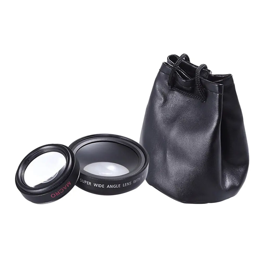 

Mobile Phone Wide Angle Macro Lenses Universal Clip Professional 37MM 0.45X 49UV Super Wide Angle + Macro 2- in-1 Phone Lenses