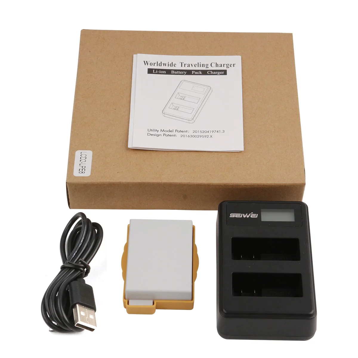 SEIWEI LP-E8 LPE8 USB камера зарядное устройство с ЖК-экраном один двойной вилки для Canon EOS 550D 600D 650D 700D Kiss X4 X5 X6i