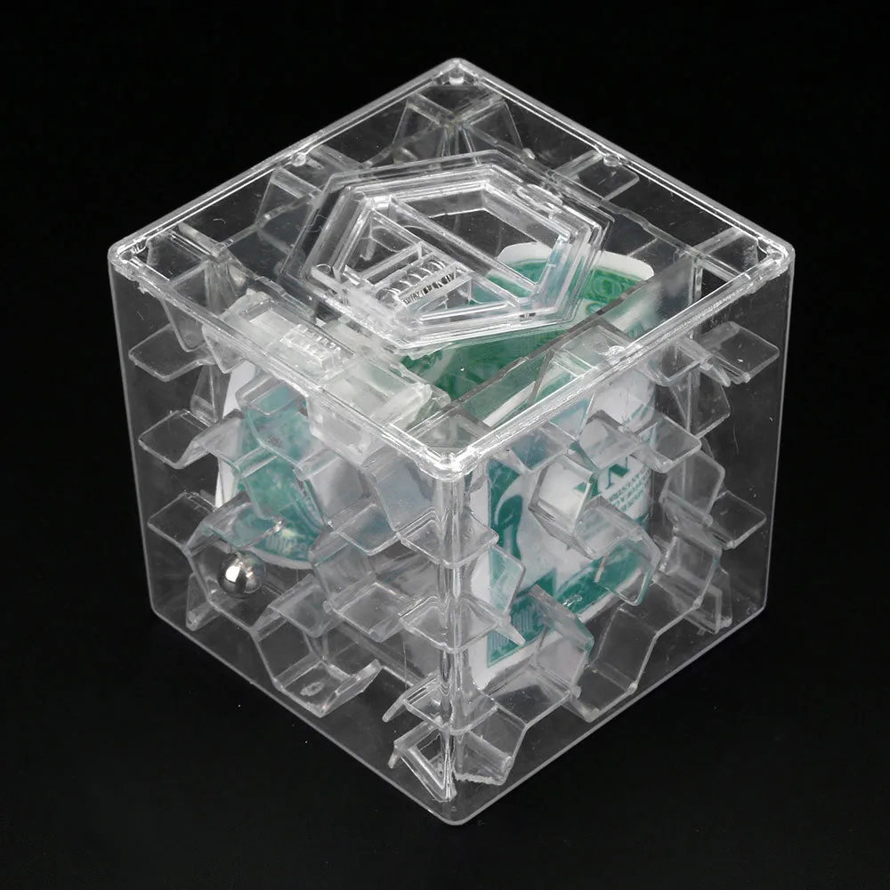 Новинка 3D деньги Лабиринт банк куб головоломка экономия монет Коллекция Чехол Коробка мозговая игра детская игрушка подарок деньги банк F16 19 Прямая поставка