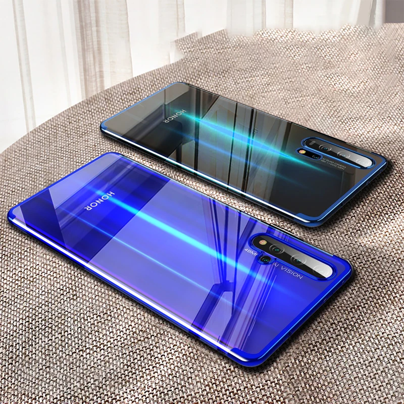 

Cherie Plating Soft Case For Huawei Honor 20 Pro 10 9 Lite 8X 7X Cases TPU Silicone Case For Huawei P30 Lite P20 Pro Cover Funda