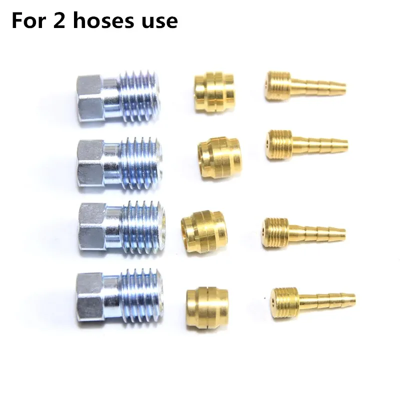 Kit Inserti Banjo Per Freno Idraulico Bici – In Metallo Per Magura MT4, MT5, MT6, MT7, MT8, Colore Argento