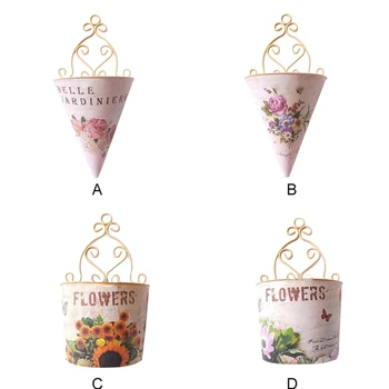 

Plastic Wall Hanging Flower Vase Pot Wall Flower Basket Rural Garden Home Decoration Flower Basket Home Decoration Accessories