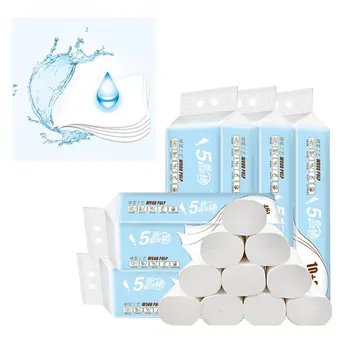 

12 Rolls Of Toilet Paper For Household Use Without Fluorescent Agent Water Absorption Is Stronger Hot