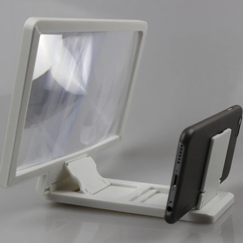 3D Анти-радиационный экран мобильного телефона увеличительное стекло Настольный мобильный телефон складной глаз артефакт HD экран кронштейн