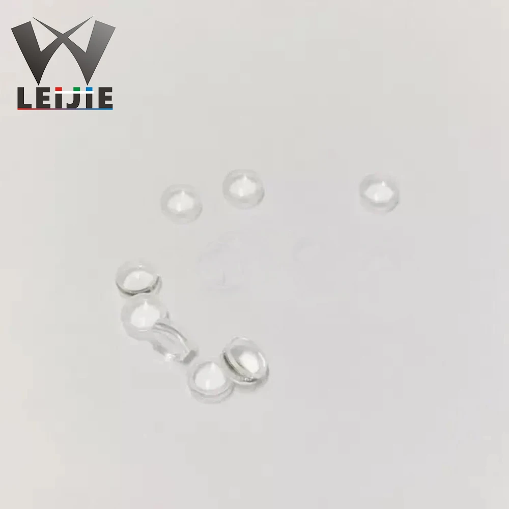 100pcs 5mm Diameter Laser Focusing Lens Spot Optical lens Red Spot Focusing Optical Collimating Lens