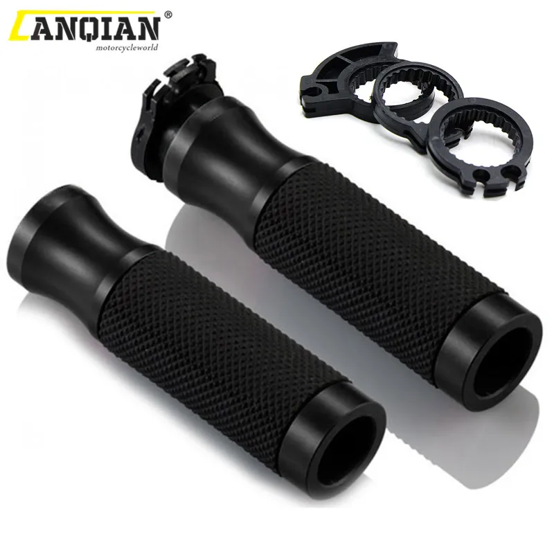 Motorcycle Hand Grips CNC Rubber Gel sportster Handlebar 22mm Grip for Piaggio Vespa GTS GTV 250 300 Sprint Primavera 150 LX LXV |