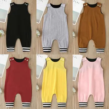 

Summer Newborn Baby Boy Girl Romper Body Suit Jumpsuit Sunsuit Outfits Clothes Toddler Infants Children Sleevless Rompers New