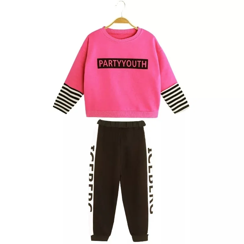 Inverno do Bebê Camiseta + Calças Agasalho para Meninas Crianças Roupas Outono Meninas Definir Outfits Terno 8 9 10 12 13 Anos 5 Cheap Conjuntos de roupas