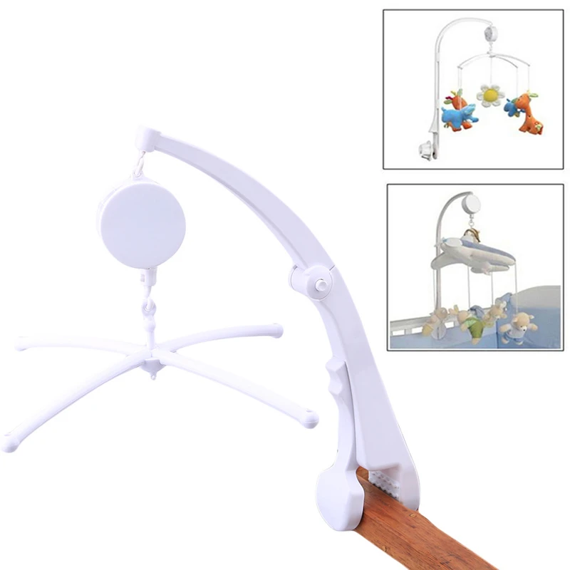 Ensemble De Supports De Hochets Blancs Pour Bebe Pince Mobile Pour Berceau Cloche De Lit Support De Bras Boite A Musique A Roulettes 1 Ensemble Aliexpress