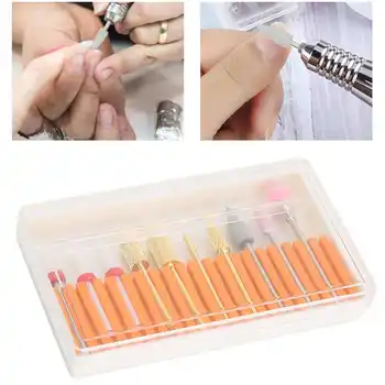 

Professional 10Pcs Ceramic Nail Drill Bits Set Electric Nail Polishing Cuticle Cutter For Manicure Nail Art Accessory Home Salon