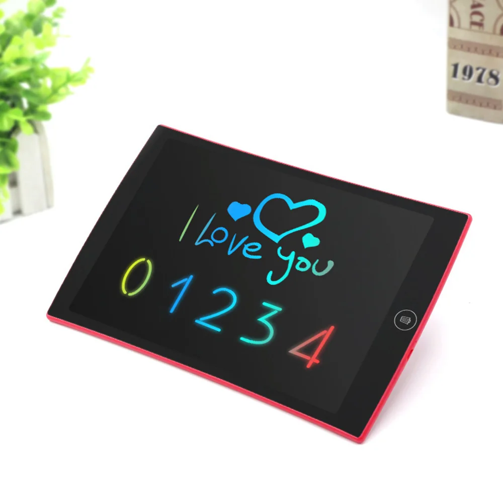 Игрушки для рисования 9,5 дюймов ЖК доска для письма ультра-тонкие планшеты портативная электронная писательская игрушка для детей обучающая перезаряжаемая Радужная цветная