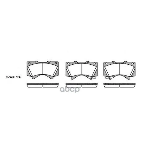 1271 02_=Fdb4229 [044650c020]!Колодки Дисковые П Toyota Land Cruiser 4.7 V8/4.5d V8 08 Remsa 127102 Remsa арт. 127102