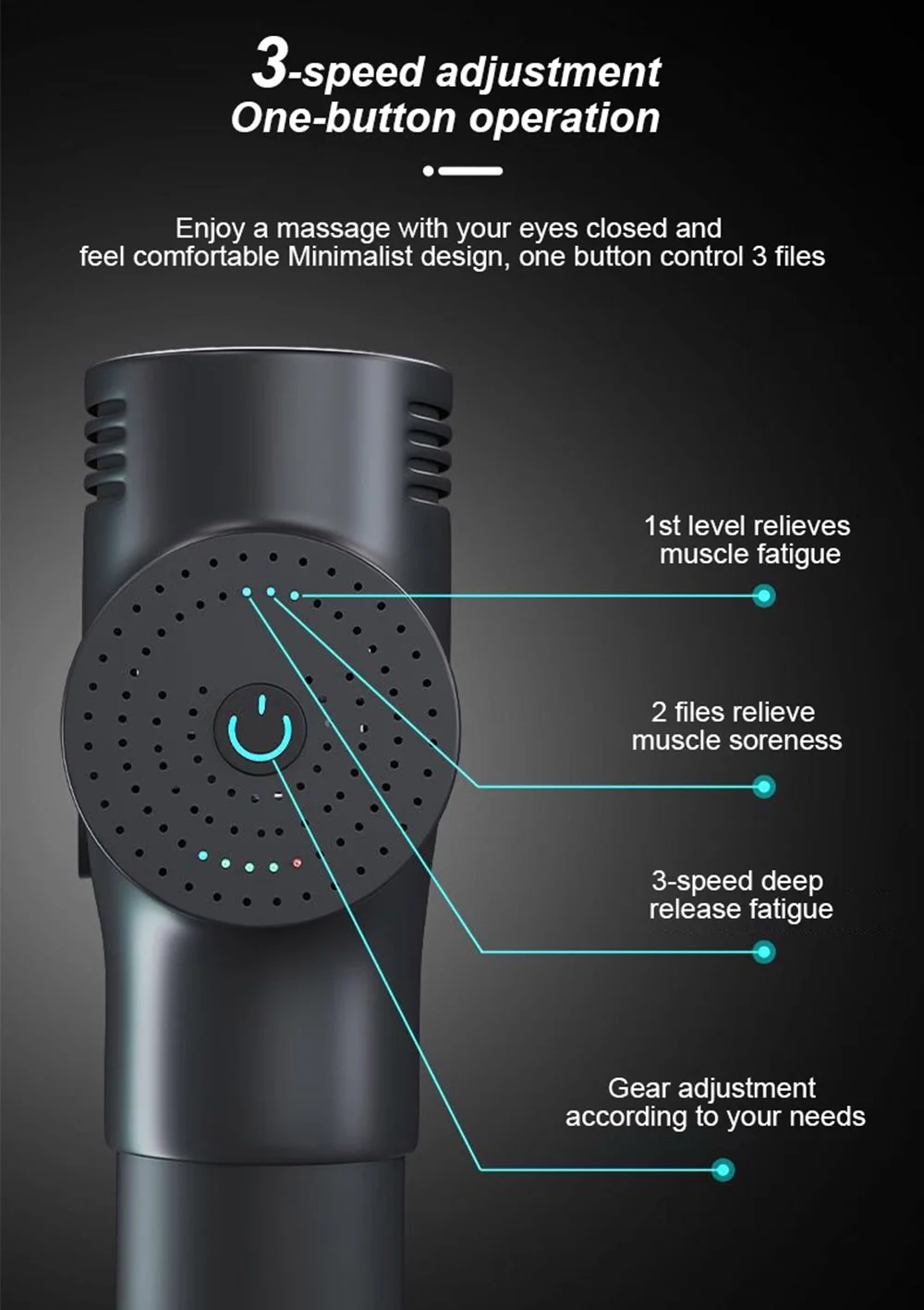 

Massage Gun Cordless Rechargeable Muscle Stimulator Deep Tissue Massager Device Body Relaxation Slimming Shaping Pain Relief