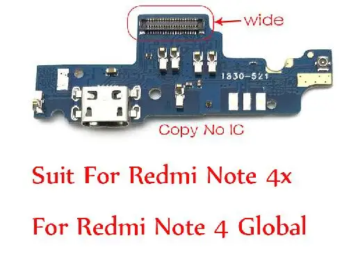 Для Xiaomi Redmi GO 7A Note 4X5 6 7 Pro док-станция с разъемом usb порт для зарядки Flex для Redmi Note 3 Pro SE 152 мм специальный - Цвет: Redmi Note 4x Wide