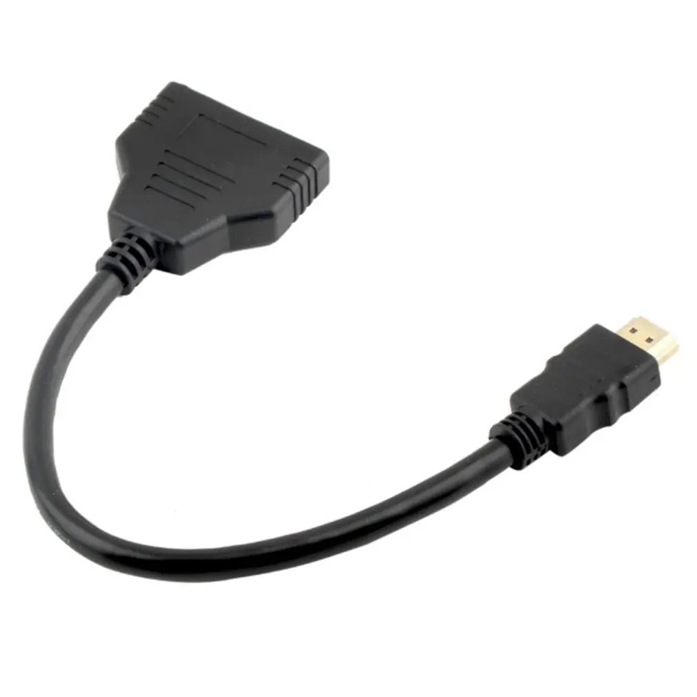 Переходник для кабеля HDMI 1.4B сплиттер 1 в 2 выхода Кабельный разъем порт