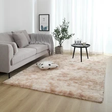 

Grey Carpet Tie Dyeing Plush Soft Carpets For Living Room Bedroom Anti-slip Floor Mats Bedroom Water Absorption Carpet Rugs NEW