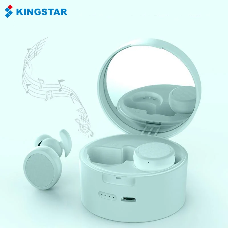 T9 True Wireless Bluetooth Headphones Macaron Color Multifunction Stereo Hifi Music Button Control Pink Earphones With Mirror |