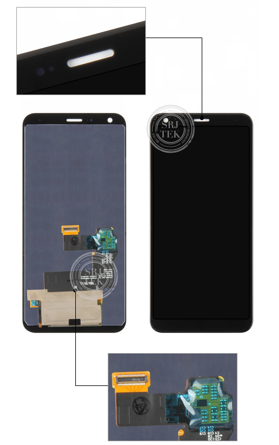 Srjtek для LG Q7 Plus Q610 ЖК-дисплей для LG Q7+ дисплей панель сенсорный экран дигитайзер сенсор стеклянная рамка дисплей Q610YB LM-Q610