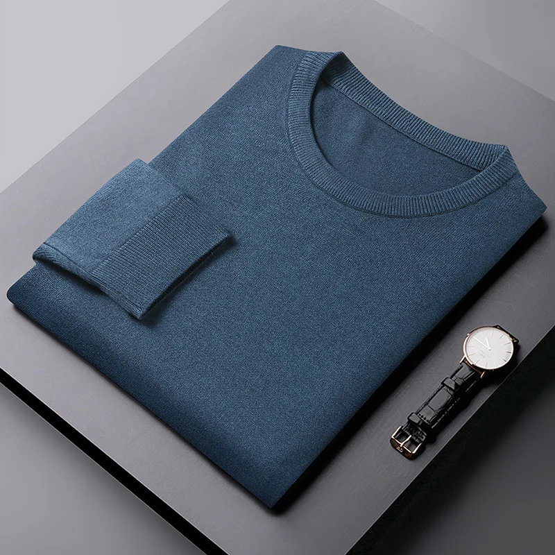 8XL 7XL 6XL 2021 New Cashmere Sweater Men Clothing Top Quality Male Pullover Sweaters Keep Warm Pull Homme Business Mens Jumper 3