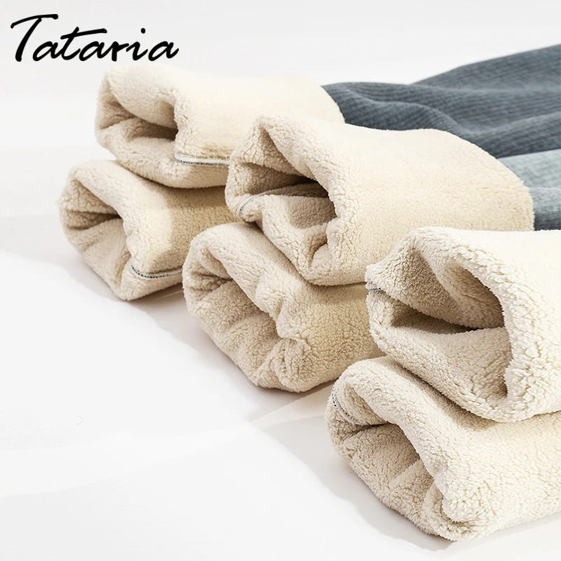 Tataria, женские теплые зимние леггинсы для женщин, плотные бархатные повседневные шерстяные флисовые брюки, женские эластичные леггинсы, брюки