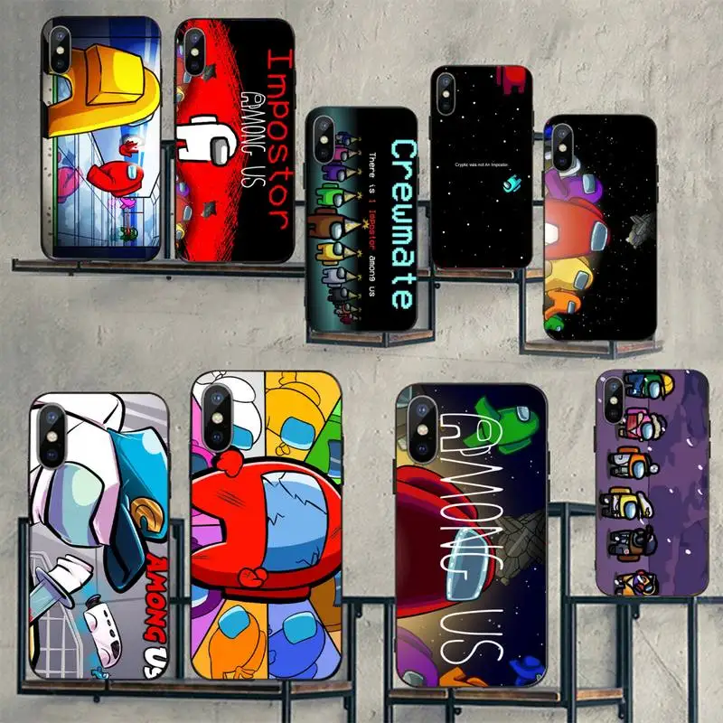 

Among Us Phone Case for iPhone 11 12 pro XS MAX 8 7 6 6S Plus X 5S SE 2020 mini