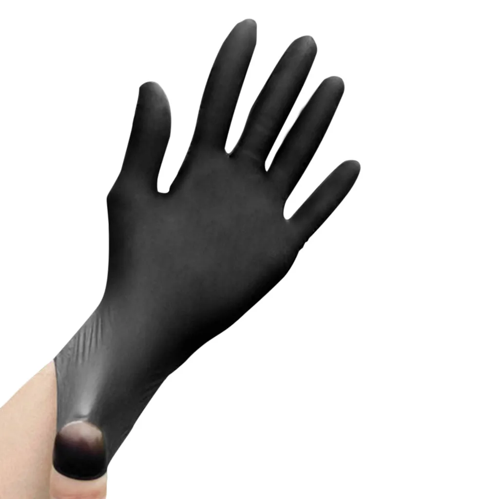 Промышленный одноразовый Нитриловый латексные медицинские Класс черный перчатки аппликатор для дома Еда для врачей и косметологов 10H