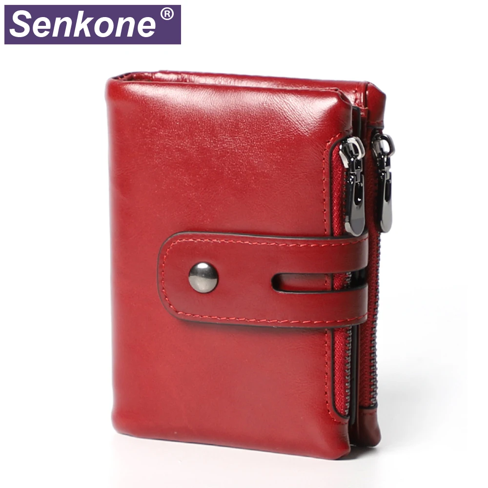 Маленькие кошельки Женский кошелек из натуральной кожи с держателем для карт