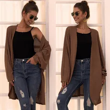 Женский вязаный свитер на каждый день, женский кардиган, вязаный, длинный рукав, свободный, накидка, пальто, верхняя одежда, pull femme nouveaute, зима