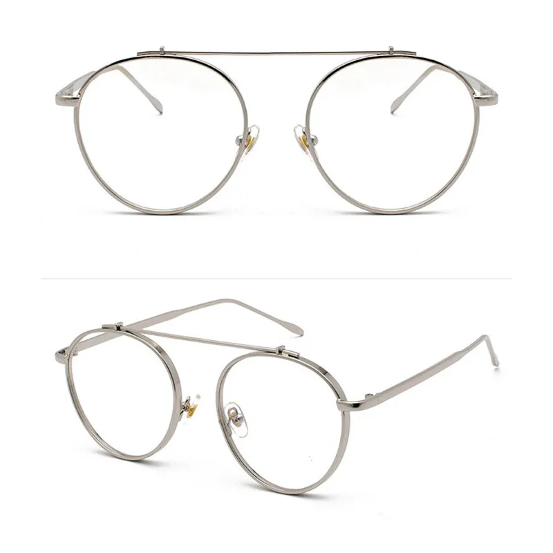 RBRARE металлические круглые солнцезащитные очки для женщин роскошные солнцезащитные очки ретро очки для мужчин зеркальные очки винтажные Oculos De Sol Feminino - Цвет линз: Silver T