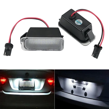 

6500K White Canbus LED License Plate Lights Lamps For Ford Focus 2 3 CMAX Fiesta 6 Jaguar XJ XF Licence Number Plate Light