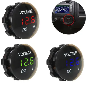 

Car LED Digital Voltmeter 12V-24V Digital Panel Voltmeter Voltage Meter Tester LED Display for Car Motorcycle Boat Accessories