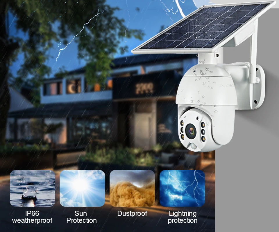 Orendil OSE-03 4G LTE 1080P Dome Camera 5W Solar Panel Battery Security Camera 9